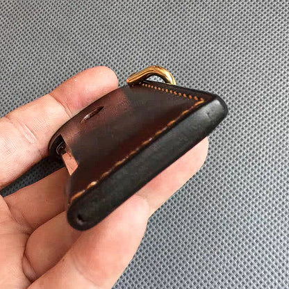 Handmade dupont Slim7 lighter  leather case Original design full grain cow leather
