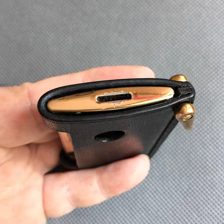 Handmade dupont Slim7 lighter  leather case Original design full grain cow leather