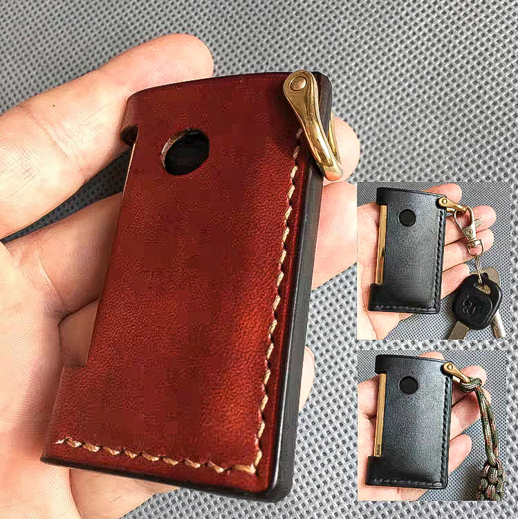 Handmade dupont Slim7 lighter  leather case Original design full grain cow leather