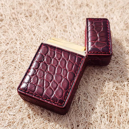 Handmade dupont L2 lighter  leather case Original design crocodile leather