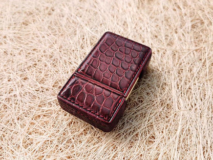 Handmade dupont L2 lighter  leather case Original design crocodile leather