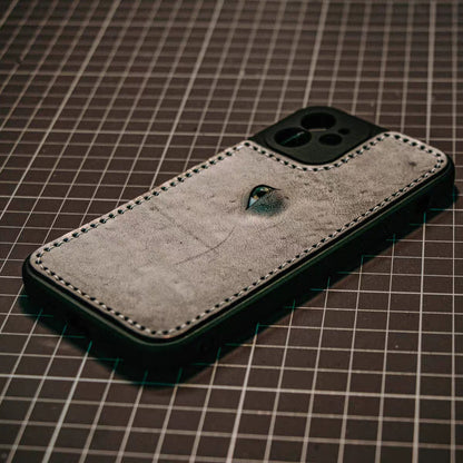Handmade iPhone leather case Original design hand sewing one eyeballs